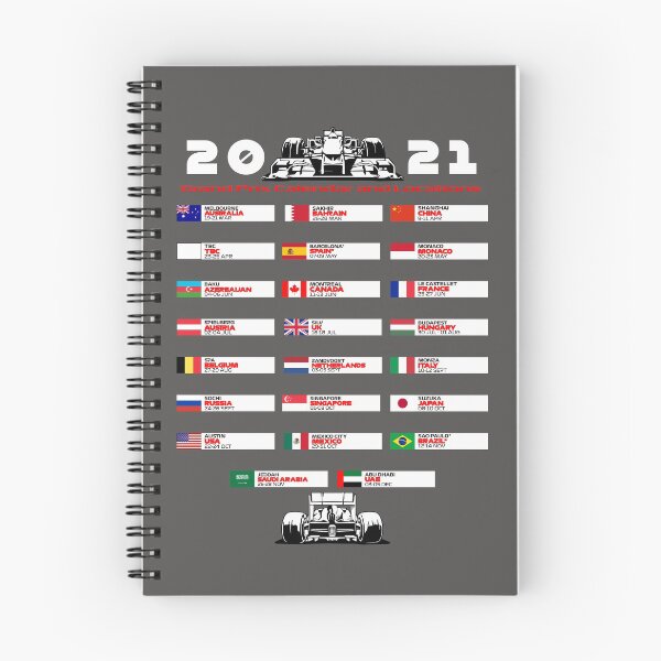 Item preview, Calendar Formula Race Car Circuit Map Name 2021, Twenty Three Grand Prix 2021, Formula 1 2021 Season designed and sold by OnlyPrint20.