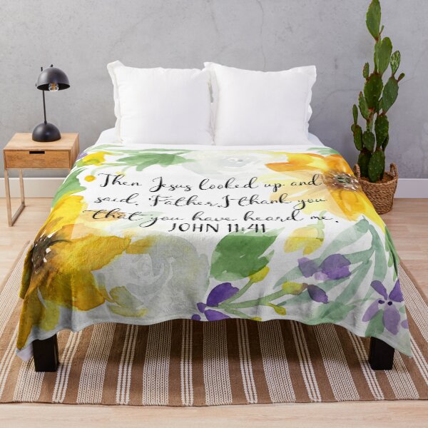 Item preview, John 11:41 | Then Jesus looked up and said, Father, I thank you | Scripture Art designed and sold by Harpley Design Studio.