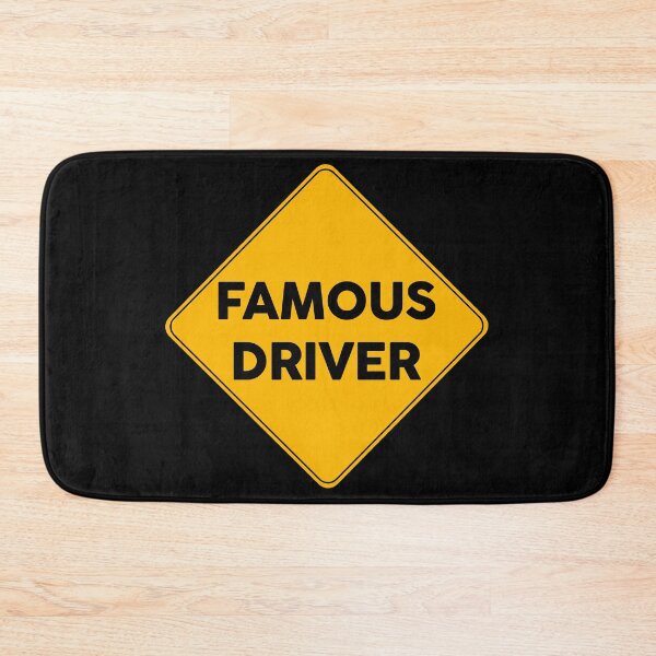 Item preview, Famous Driver | Yellow Road Sign  designed and sold by FriendsList.