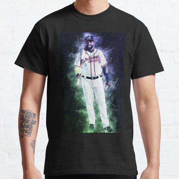 Atlanta Braves Marcell Ozuna Throwback Logo T-Shirt