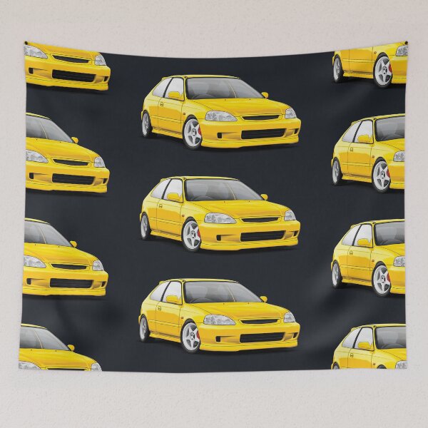 Item preview,  EK Civic (facelift) Yellow designed and sold by ArtyMotive.
