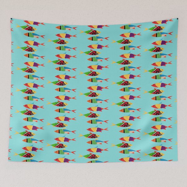 Item preview, Three Colorful Fishes designed and sold by kertasiun.