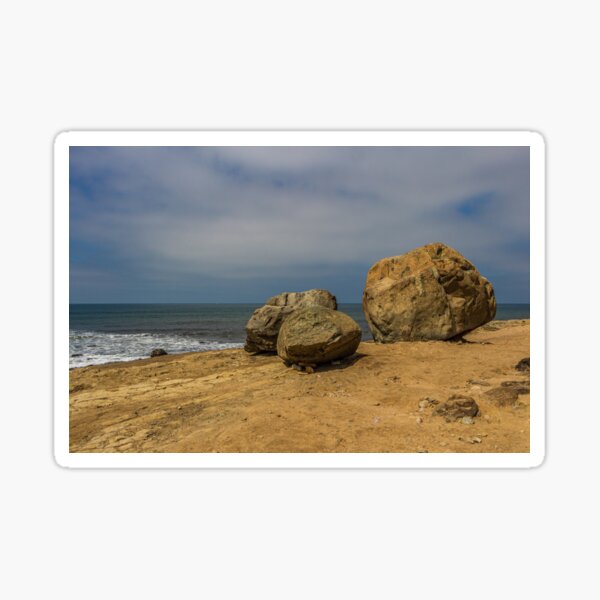 Three Rocks at Cabrillo Sticker