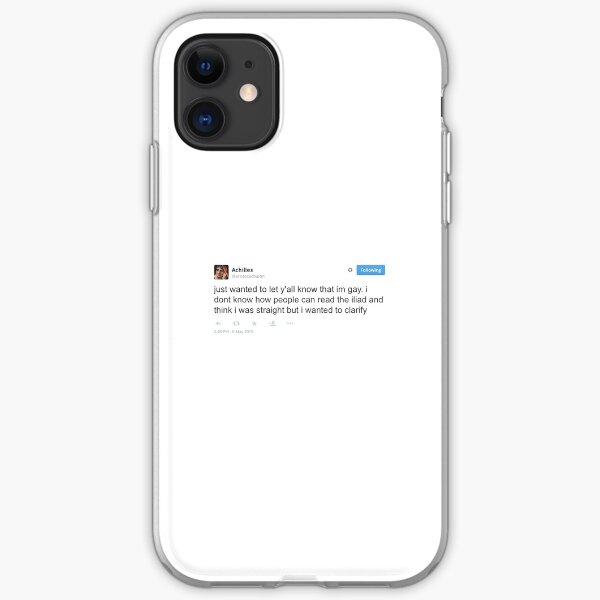 achilles is gay iPhone Soft Case