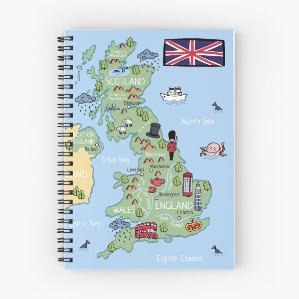 Item preview, Cartoon map United Kingdom designed and sold by Chuen.