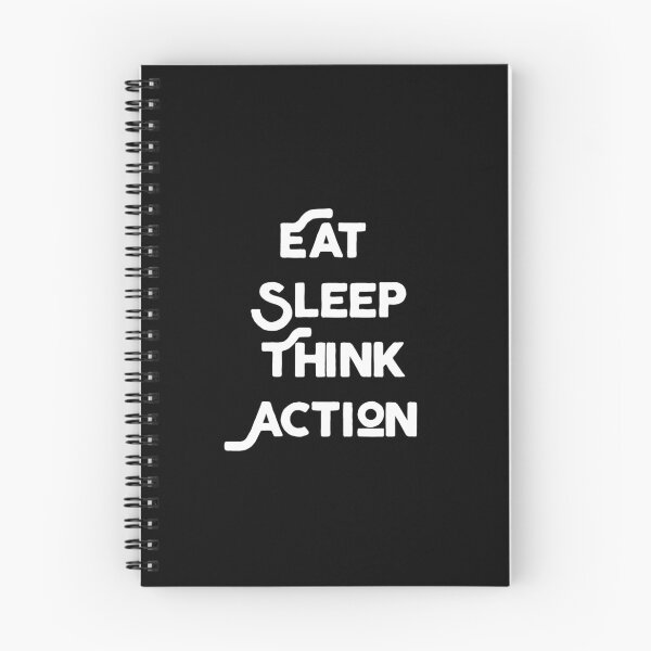 Item preview, Eat, sleep, think, action !  designed and sold by Be-Minimalist.