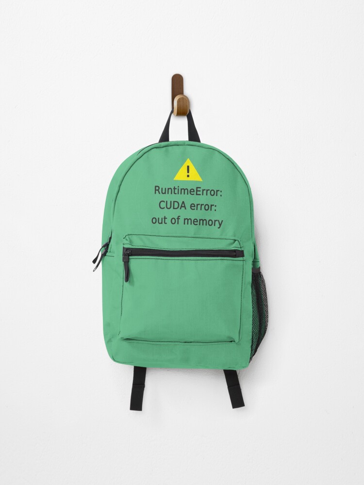 Thumbnail 1 of 3, Backpack, runtime error cuda error designed and sold by FunnyGrief.