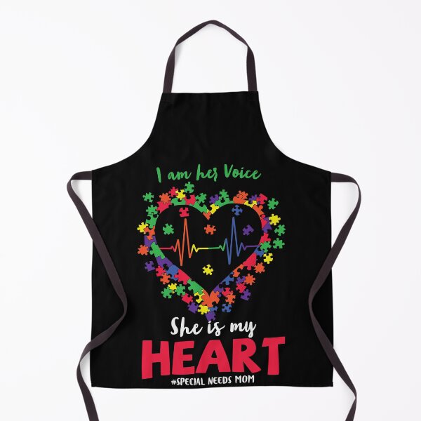 Item preview, I am her voice she is my heart autism awareness designed and sold by TrendingTees4u.