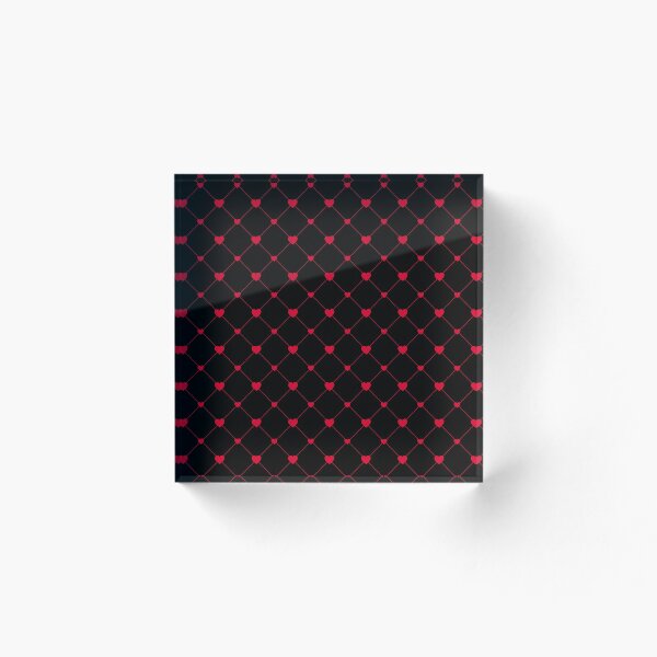 Item preview, Red heart and rhombus on a black background designed and sold by IoanaHraball.