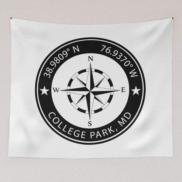 Item preview, College Park, Maryland Geographical Coordinates designed and sold by TeeOhGraphics.
