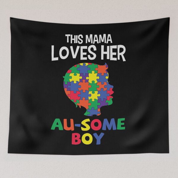 Item preview, This mama loves her au-some boy designed and sold by TrendingTees4u.