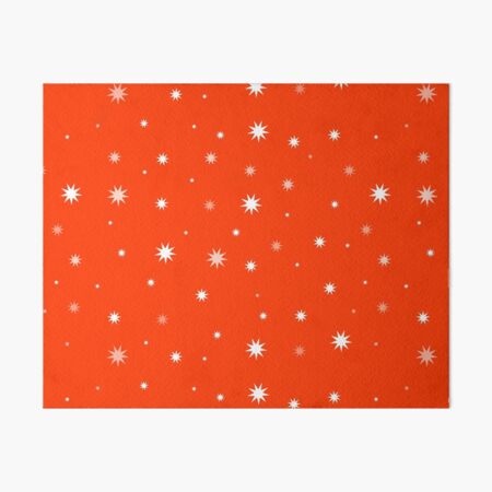 Stars with Orange Background Art Board Print