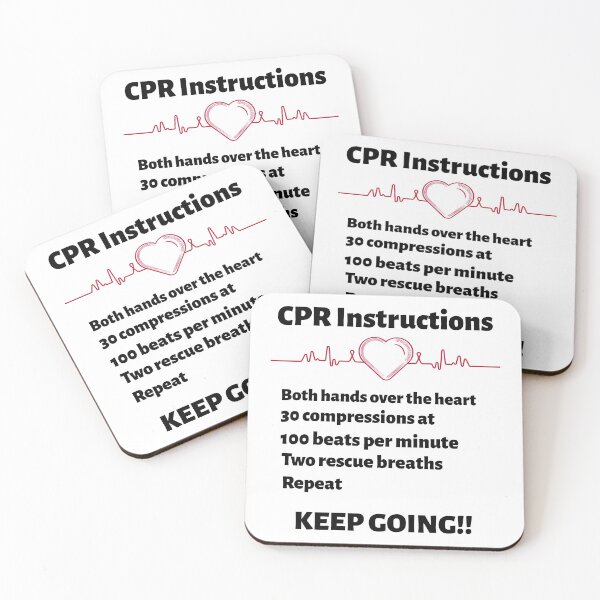 Item preview, CPR Instruction Tee designed and sold by Wingo-Designs.