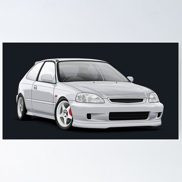 Item preview, EK Civic (facelift) Grey designed and sold by ArtyMotive.
