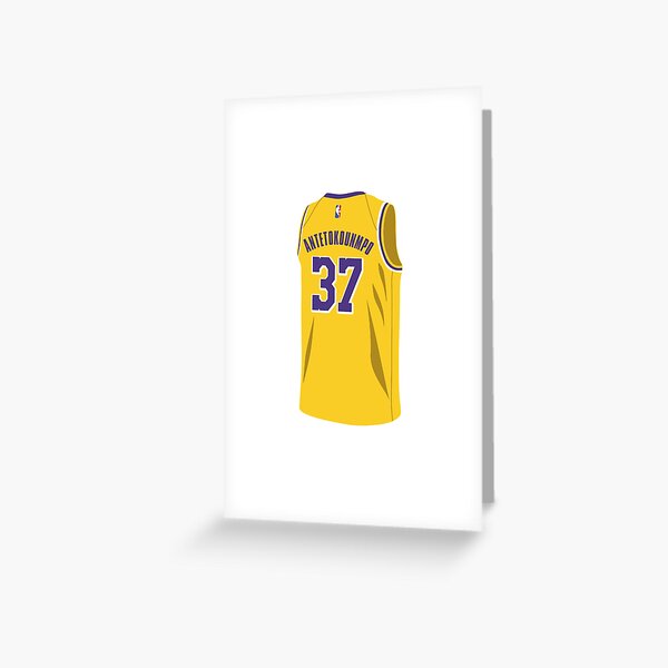 Alex Caruso #4 Los Angeles Lakers Jersey Greeting Card for Sale by Shoeble  Creative
