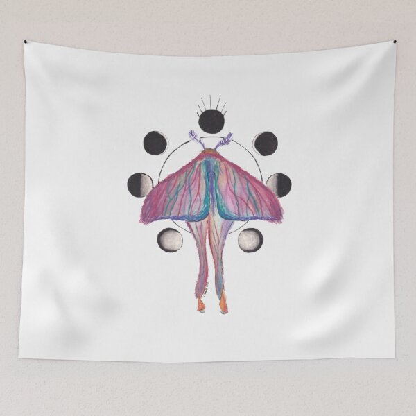 Item preview, Moth Moon Phases designed and sold by Carz Artz.
