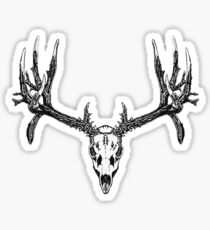 Monster mule deer skull Sticker