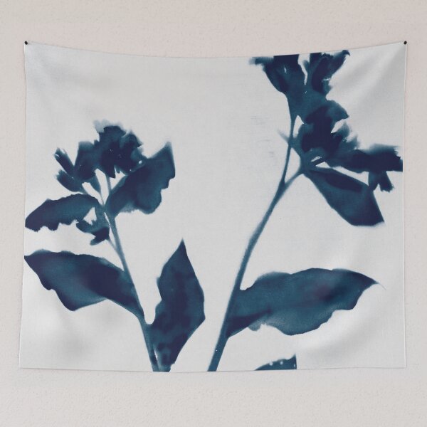 Item preview, Indigo Blue Flowers 2 designed and sold by Janine Aykens.