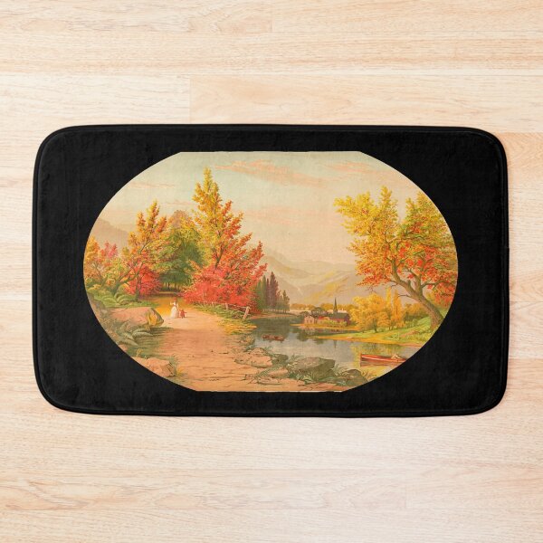 Item preview, BEAUTIFUL RIVER LANDSCAPE IN A FISHBOWL DESIGN designed and sold by OliDesigns.