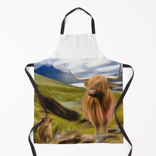 Item preview, Mum and Baby Highland Cow | The Liagon Studio designed and sold by Liagon.