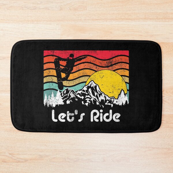 Item preview, Let's Ride The Slopes Cool Snowboarding Retro Vintage 80s designed and sold by CoolSilhouettes.