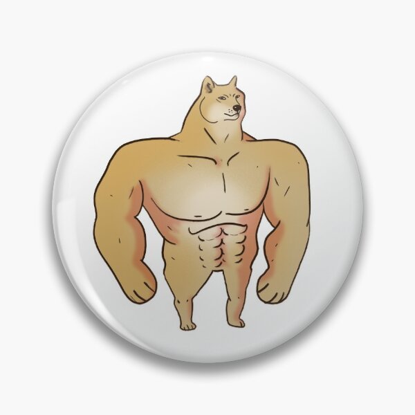 Item preview, Swole Doge Meme Doggo Muscle Chad Dog designed and sold by YumeYume.
