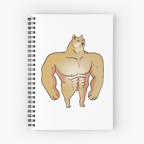 Item preview, Swole Doge Meme Doggo Muscle Chad Dog designed and sold by YumeYume.