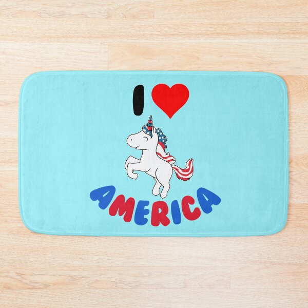 Item preview, I Love America - Cute Valentine´s Patriotic Americorn designed and sold by LordAudes.