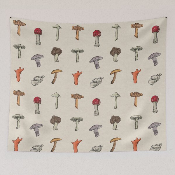 Item preview, Poisonous Fungi Pattern designed and sold by Jess McGarity Art.