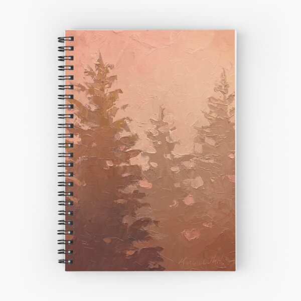 Item preview, Cedar Trees Silhouette - Foggy Forest Painting designed and sold by Karen Whitworth.