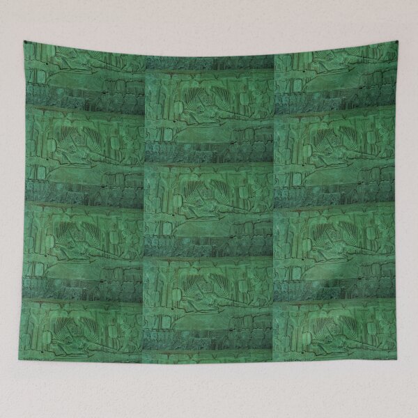 Item preview, Angkor Wat Wall Carving Riding King Deity designed and sold by BeatPoet.