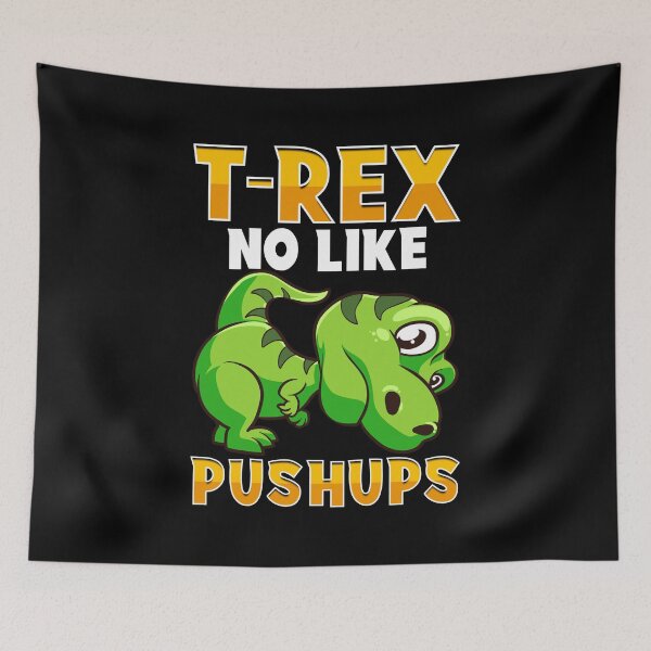 Item preview, Cute & Funny T-Rex No Like Pushups Dinosaur Trex designed and sold by perfectpresents.