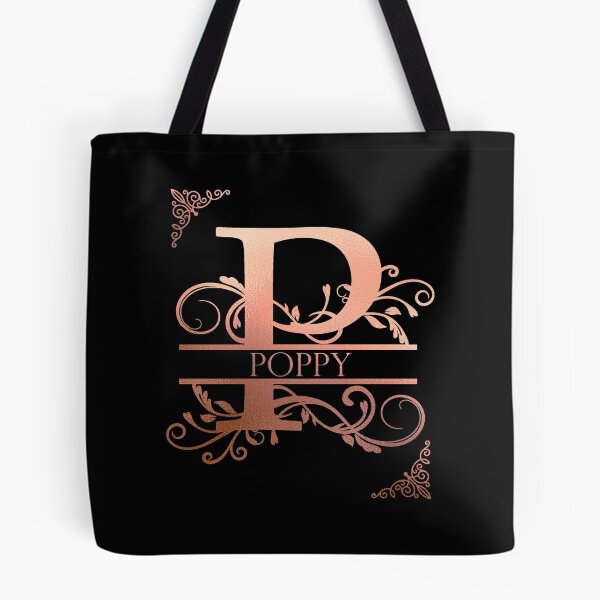Item preview, Poppy Personalized Name Gifts with Beautiful Rose Gold Monogram Letter P. Simply Best Gift Ideas for Poppy designed and sold by ArteSquare.