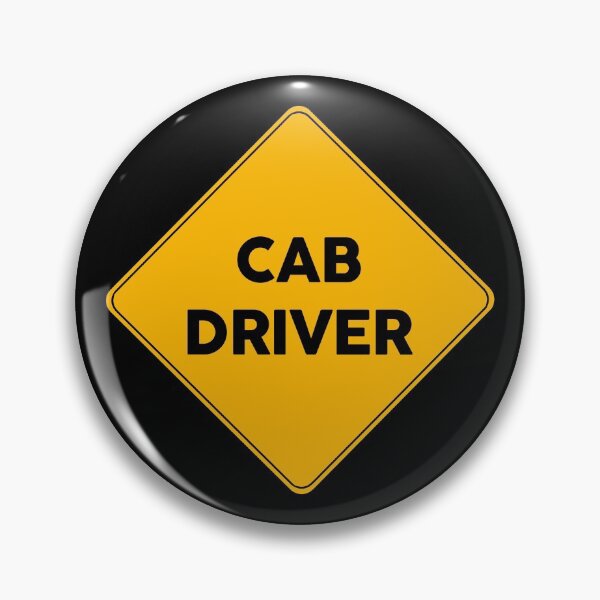 Item preview, Cab Driver | Yellow Road Sign  designed and sold by FriendsList.