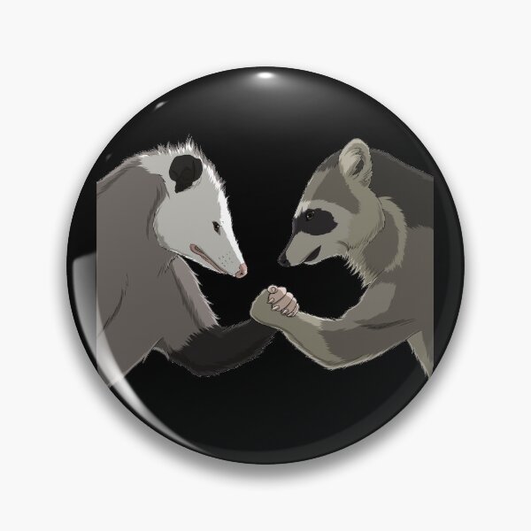 Item preview, Opossum Raccoon Arm Wrestle designed and sold by alwe-designs.