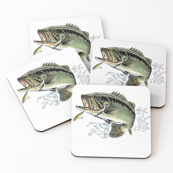 Item preview, Largemouth Bass jumping out of the water designed and sold by Pixelmatrix.