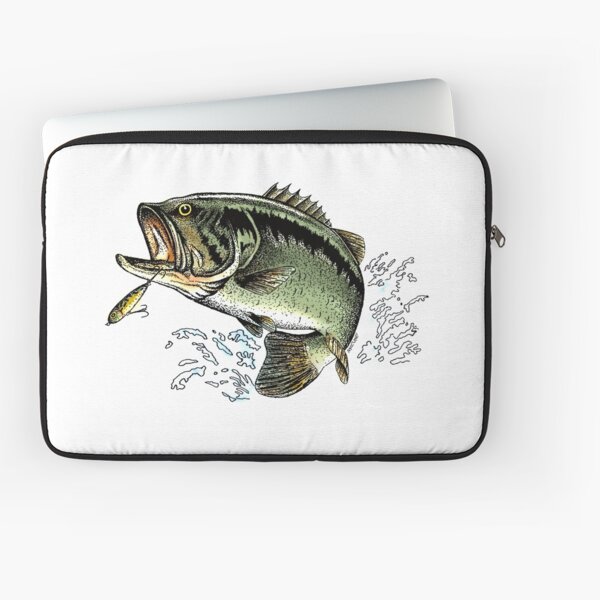 Largemouth Bass jumping out of the water Backpack for Sale by