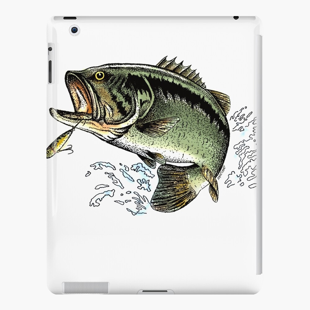 Largemouth Bass jumping out of the water Backpack for Sale by
