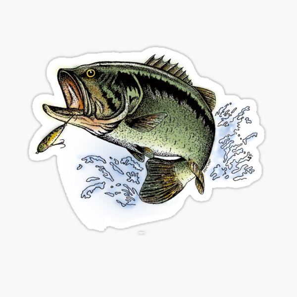 Largemouth Bass jumping out of the water Backpack for Sale by Pixelmatrix