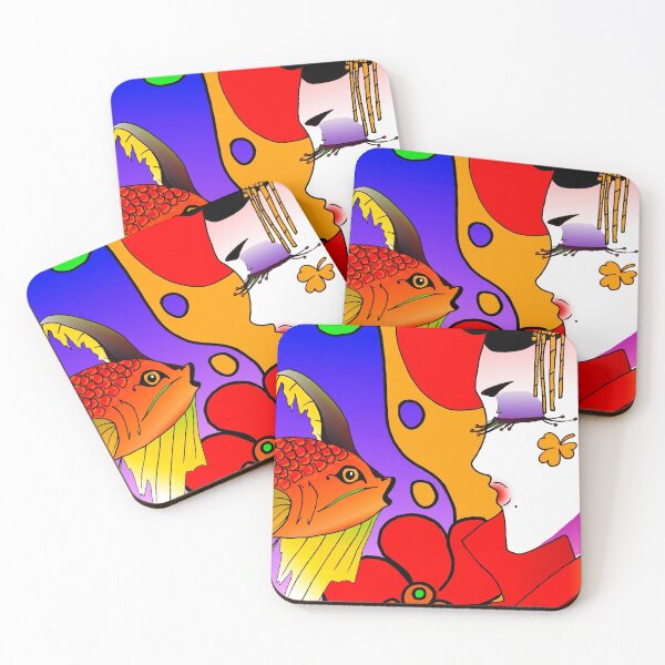 Item preview, Vibrant Koi Dream (Red) designed and sold by HaloMoonStudiosLtd.
