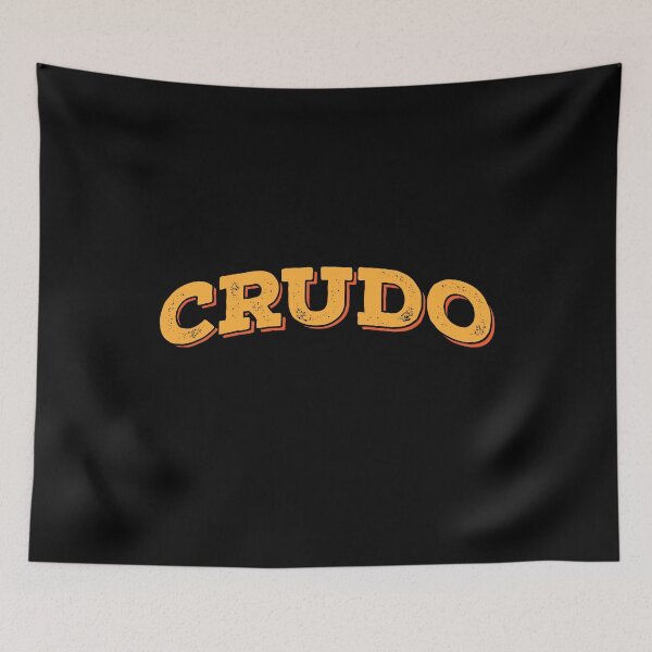 Item preview, Vintage Orange Distressed Crudo designed and sold by CrudoMerch.