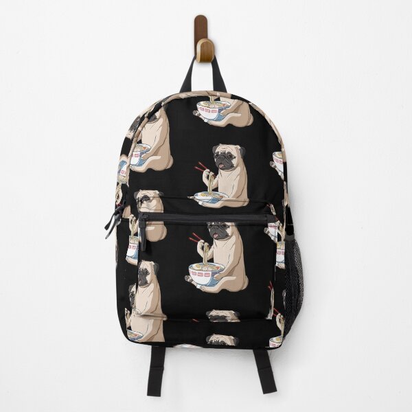 Artikelvorschau, Lustiges japanischer Ramen Nudel Anime Mops Hund entworfen und verkauft von alwe-designs.