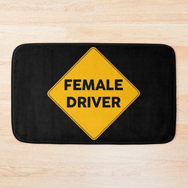 Item preview, Female Driver | Yellow Road Sign  designed and sold by FriendsList.