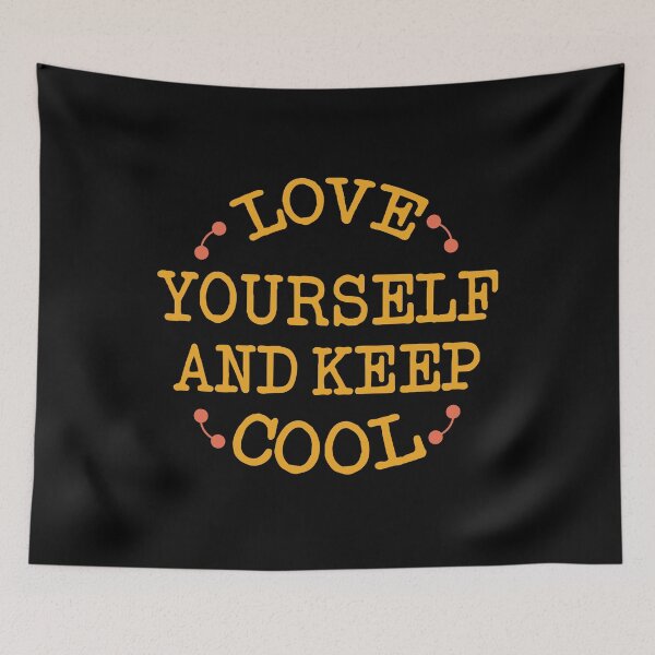 Item preview, Love Yourself And Keep Cool Classic T-shirt Gift Valentine Day Essential T-shirt love yourself T-shirt designed and sold by Achrafilla1.