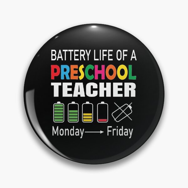 Item preview, Battery Life Of A Preschool Teacher designed and sold by ELAB27.