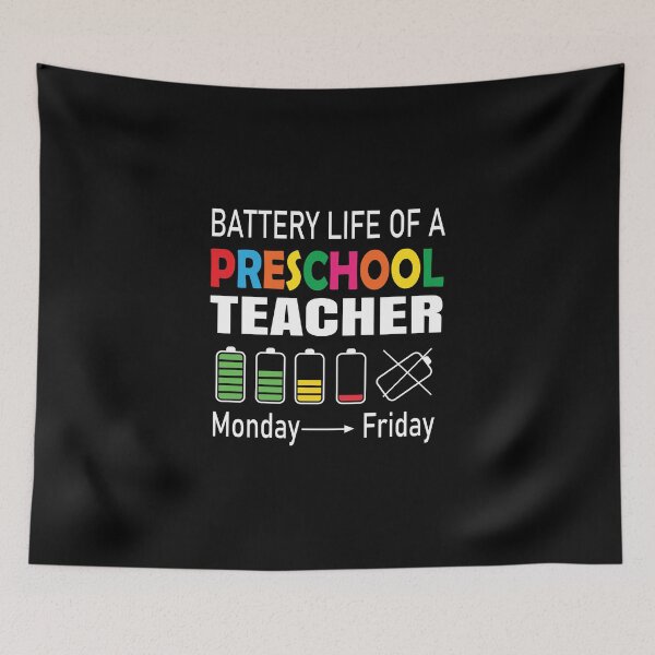 Item preview, Battery Life Of A Preschool Teacher designed and sold by ELAB27.