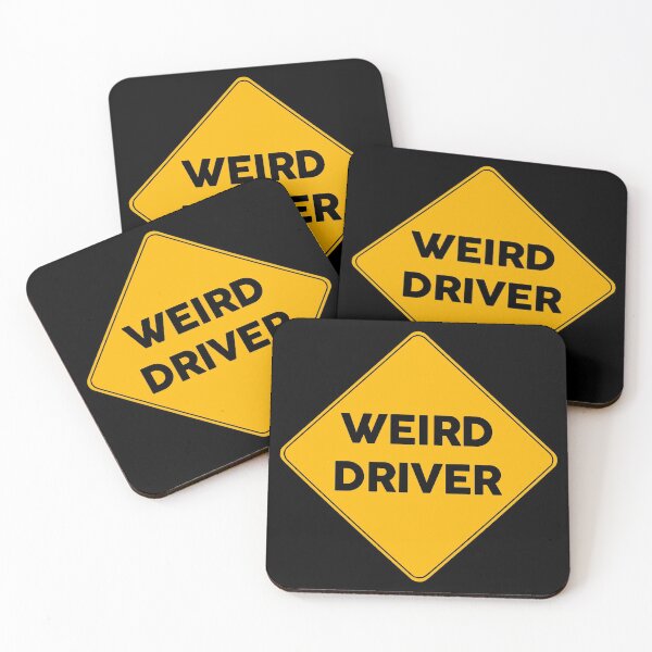 Item preview, Weird Driver | Yellow Road Sign  designed and sold by FriendsList.