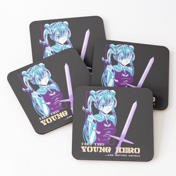 Item preview, Young Hero (Retro Gaming Anime Girl) designed and sold by fifty-bucks.