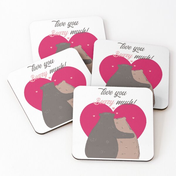 Item preview, love you beary much-Happy Valentines Day designed and sold by design880.