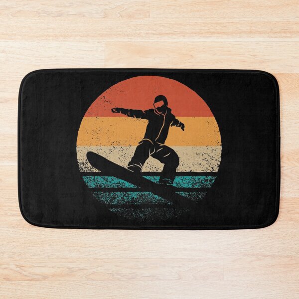 Item preview, Retro Vintage Distressed Winter Sunset Cool Snowboarding Tee designed and sold by CoolSilhouettes.